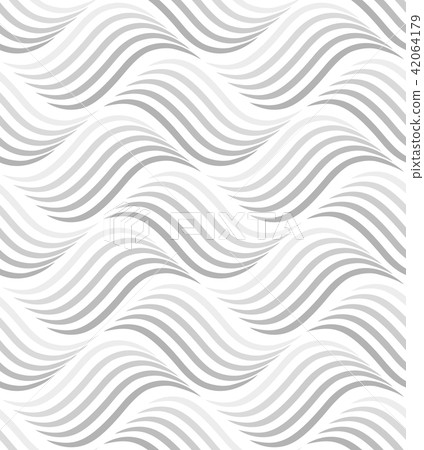The geometric pattern with wavy lines. Seamless  42064179