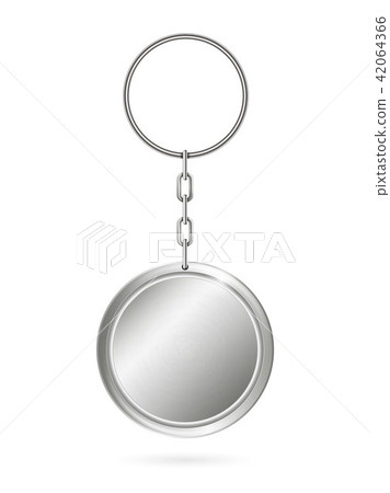 Creative vector illustration of metal keychains for key set isolated on transparent background. Art Creative vector illustration of metal keychains for key set isolated on transparent background. Art 42064366