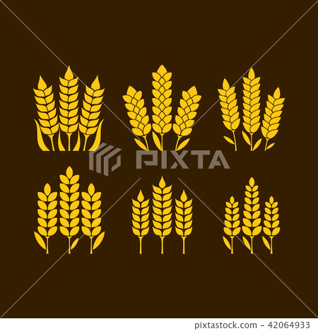 Logo and symbol of wheat for Thanksgiving Day Logo and symbol of wheat for Thanksgiving Day 42064933