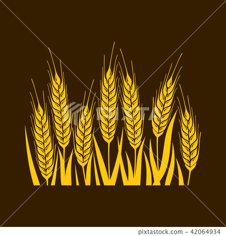 Logo and symbol of wheat for Thanksgiving Day Logo and symbol of wheat for Thanksgiving Day 42064934