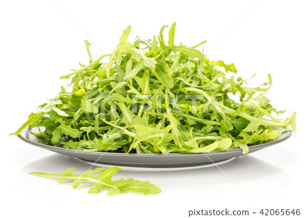 Fresh Raw Arugula (rucola) isolated on white 42065646
