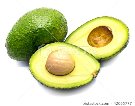 Avocado isolated on white 42065777