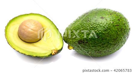 Avocado isolated on white 42065783