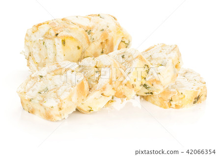 Fresh boiled Carlsbad dumpling isolated on white 42066354