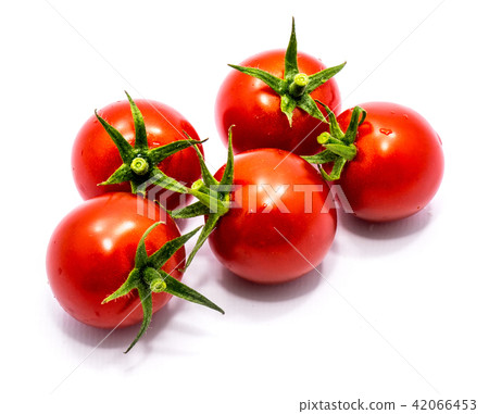 Red cherry tomatoe isolated Red cherry tomatoe isolated 42066453