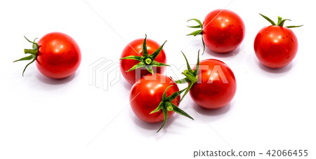 Red cherry tomatoe isolated Red cherry tomatoe isolated 42066455