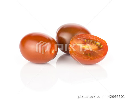 Fresh cherry tomato isolated on white Fresh cherry tomato isolated on white 42066501