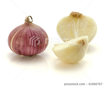 Fresh chinese garlic isolated on white 42066767