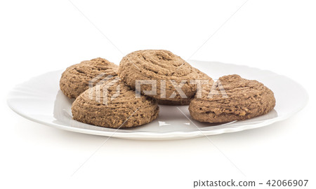 Coco cookie isolated on white 42066907