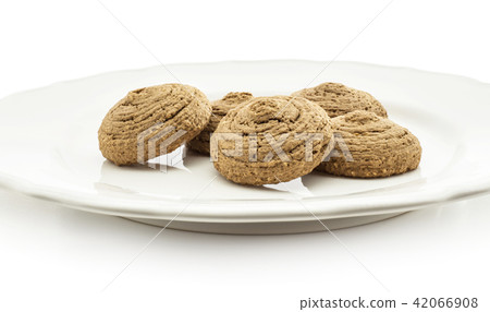 Coco cookie isolated on white 42066908