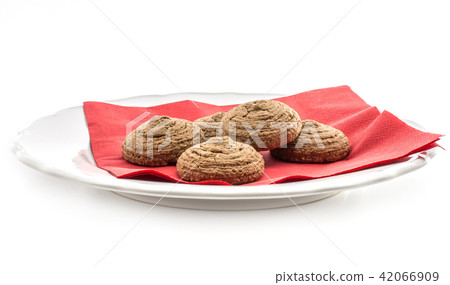 Coco cookie isolated on white 42066909