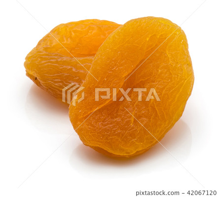 Dried apricot isolated on white Dried apricot isolated on white 42067120
