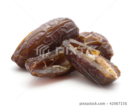 Dried date fruit isolated on white 42067158