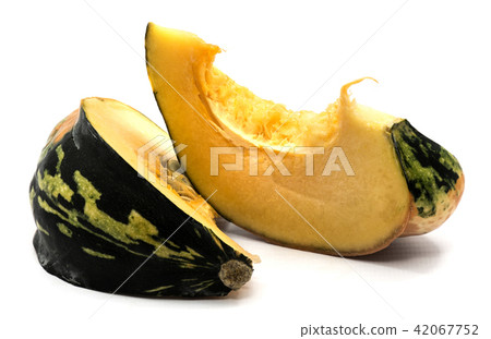 Green pumpkin isolated on white Green pumpkin isolated on white 42067752