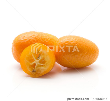 Fresh kumquat isolated on white Fresh kumquat isolated on white 42068033
