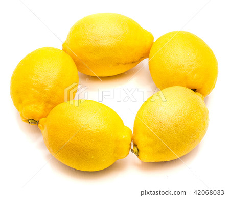 Fresh lemon isolated on white Fresh lemon isolated on white 42068083