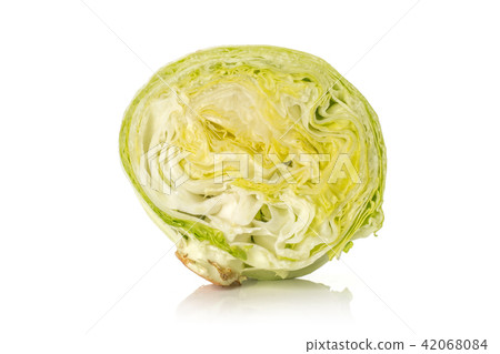 Fresh Raw Iceberg Lettuce isolated on white Fresh Raw Iceberg Lettuce isolated on white 42068084