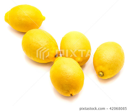 Fresh lemon isolated on white Fresh lemon isolated on white 42068085