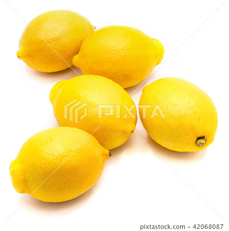 Fresh lemon isolated on white Fresh lemon isolated on white 42068087