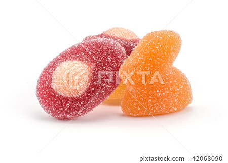 Easter Jelly isolated on white background Easter Jelly isolated on white background 42068090