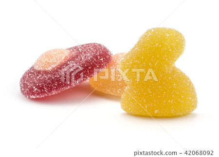 Easter Jelly isolated on white background Easter Jelly isolated on white background 42068092