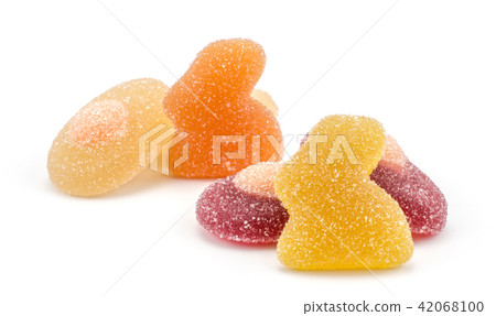 Easter Jelly isolated on white background Easter Jelly isolated on white background 42068100