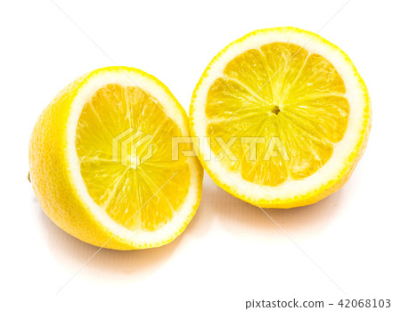 Fresh lemon isolated on white Fresh lemon isolated on white 42068103
