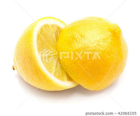 Fresh lemon isolated on white Fresh lemon isolated on white 42068105
