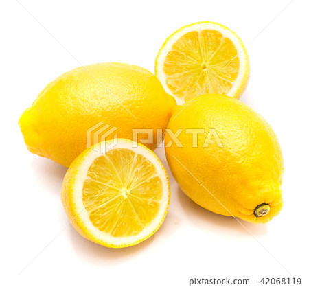 Fresh lemon isolated on white Fresh lemon isolated on white 42068119