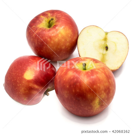 Fresh apple kanzi isolated on white Fresh apple kanzi isolated on white 42068162