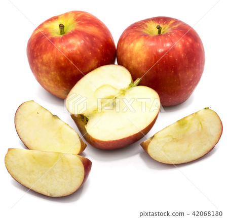 Fresh apple kanzi isolated on white Fresh apple kanzi isolated on white 42068180