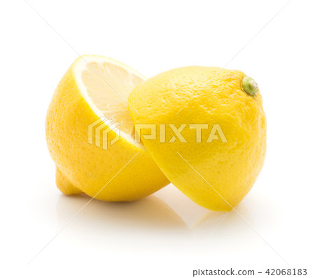 Fresh lemon isolated on white Fresh lemon isolated on white 42068183