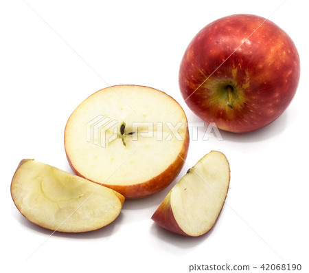 Fresh apple kanzi isolated on white Fresh apple kanzi isolated on white 42068190