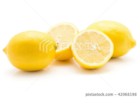 Fresh lemon isolated on white Fresh lemon isolated on white 42068198