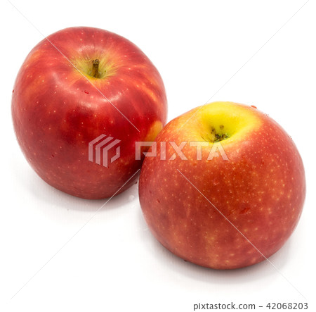 Fresh apple kanzi isolated on white Fresh apple kanzi isolated on white 42068203