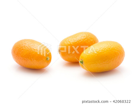 Fresh kumquat isolated on white 42068322