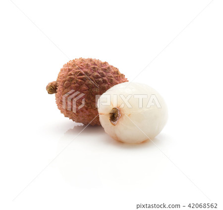 Fresh lychee isolated on white Fresh lychee isolated on white 42068562