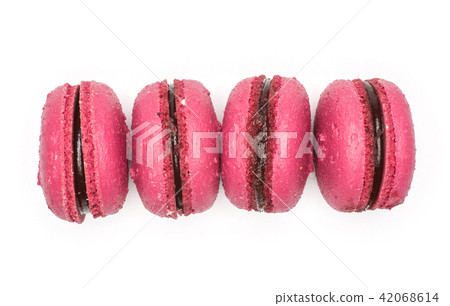 Colourful French macaron isolated on white Colourful French macaron isolated on white 42068614