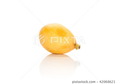 Fresh raw orange japanese loquat isolated on white 42068621
