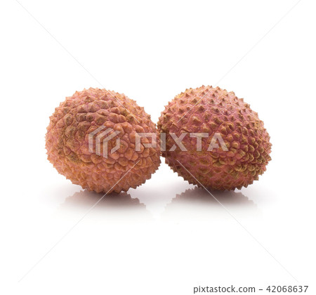 Fresh lychee isolated on white Fresh lychee isolated on white 42068637