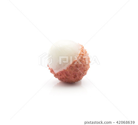 Fresh lychee isolated on white Fresh lychee isolated on white 42068639