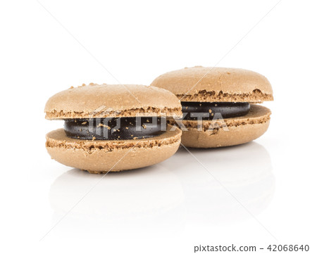Colourful French macaron isolated on white Colourful French macaron isolated on white 42068640