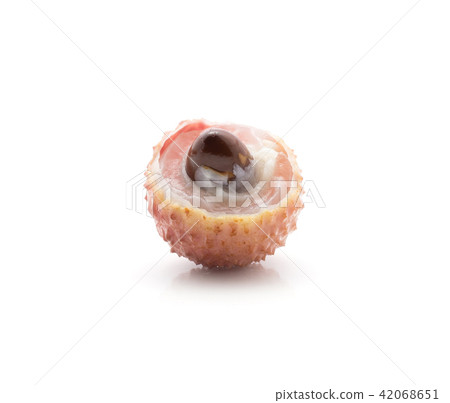 Fresh lychee isolated on white Fresh lychee isolated on white 42068651