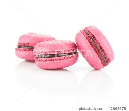 Colourful French macaron isolated on white Colourful French macaron isolated on white 42068676