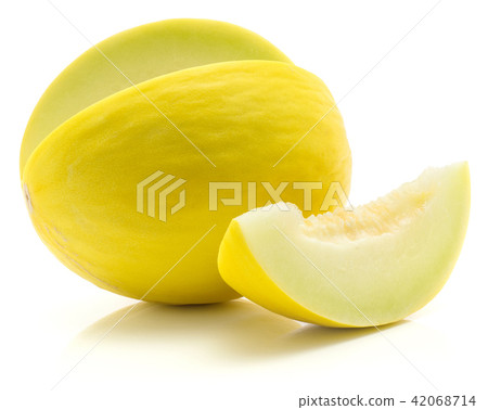 Melon Honeydew isolated on white Melon Honeydew isolated on white 42068714
