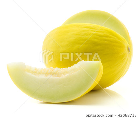 Melon Honeydew isolated on white Melon Honeydew isolated on white 42068715