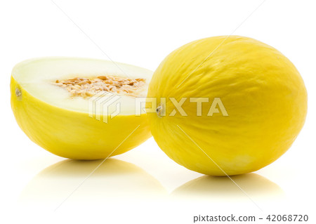 Melon Honeydew isolated on white Melon Honeydew isolated on white 42068720
