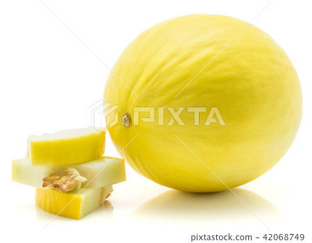 Melon Honeydew isolated on white Melon Honeydew isolated on white 42068749