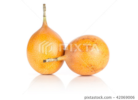 Fresh raw Grenadilla isolated on white Fresh raw Grenadilla isolated on white 42069006