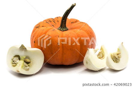Mix of pumkpin isolated on white Mix of pumkpin isolated on white 42069023